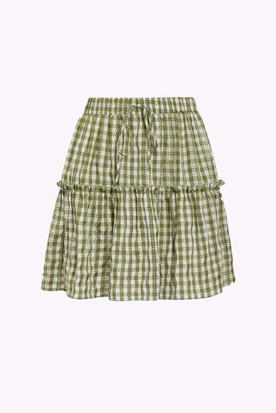 Rika short skirt check